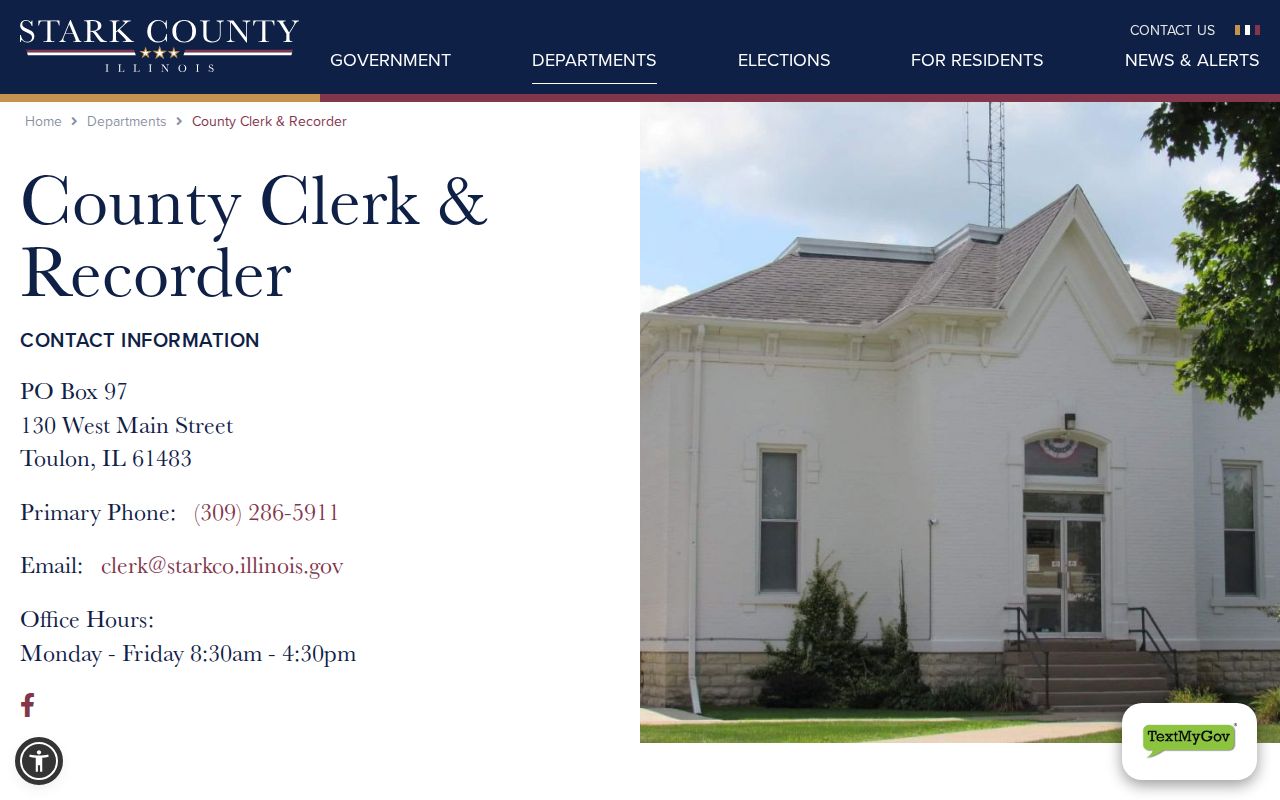 Stark County arrest records FOIA officer contact page