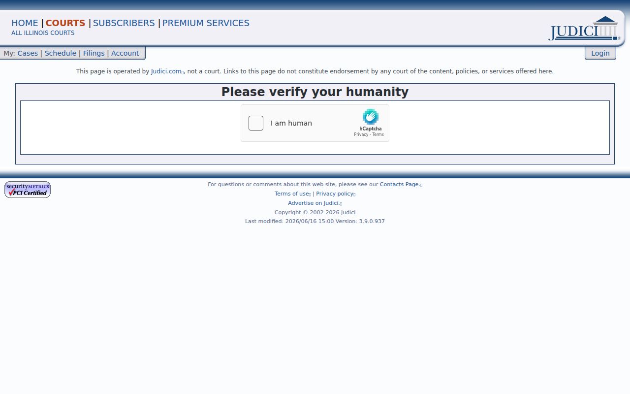 Stark County court case lookup search form